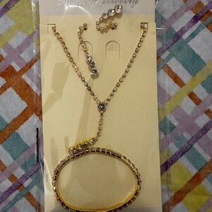 Elegant Gold and Silver Jewelry Set